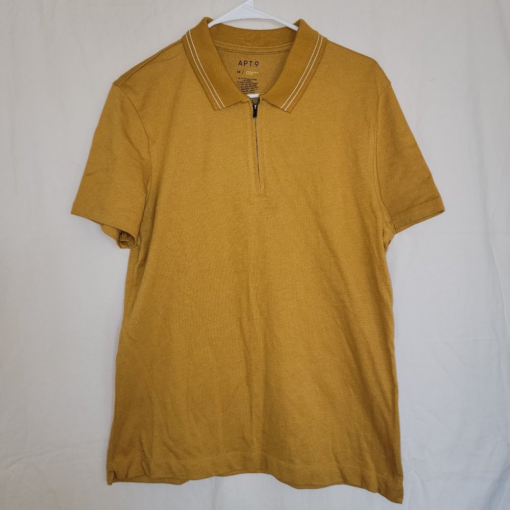 Mens Apt. 9 Premier-Flex Yellow Polo. Size M